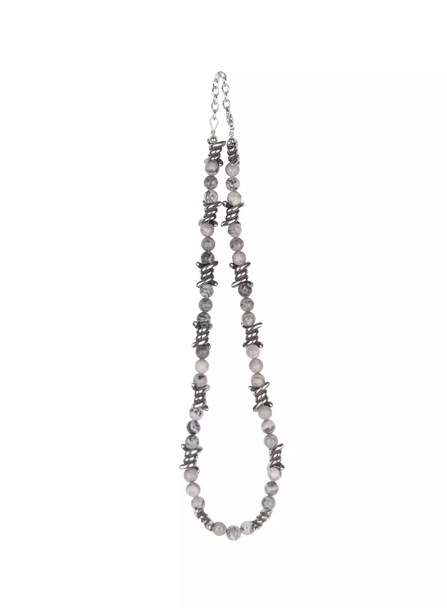 Dark Wire Bead Necklace IO516 - Image 11