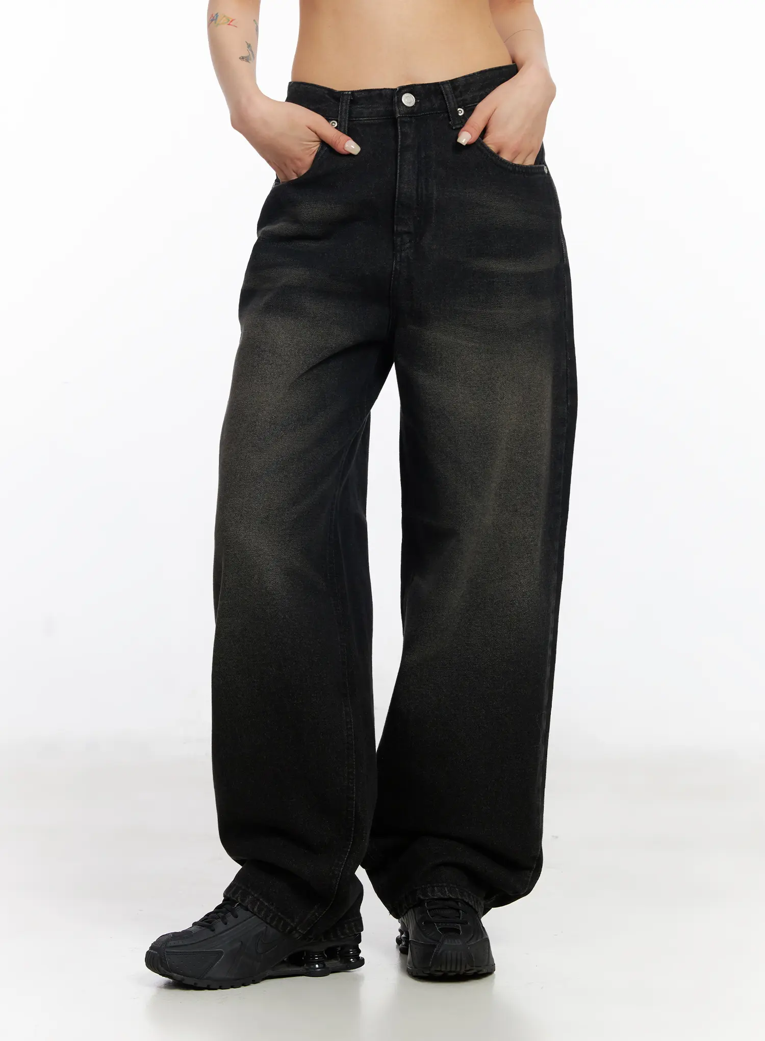 Dayana Vintage Washed Wide-Leg Jeans CJ523 - Image 8