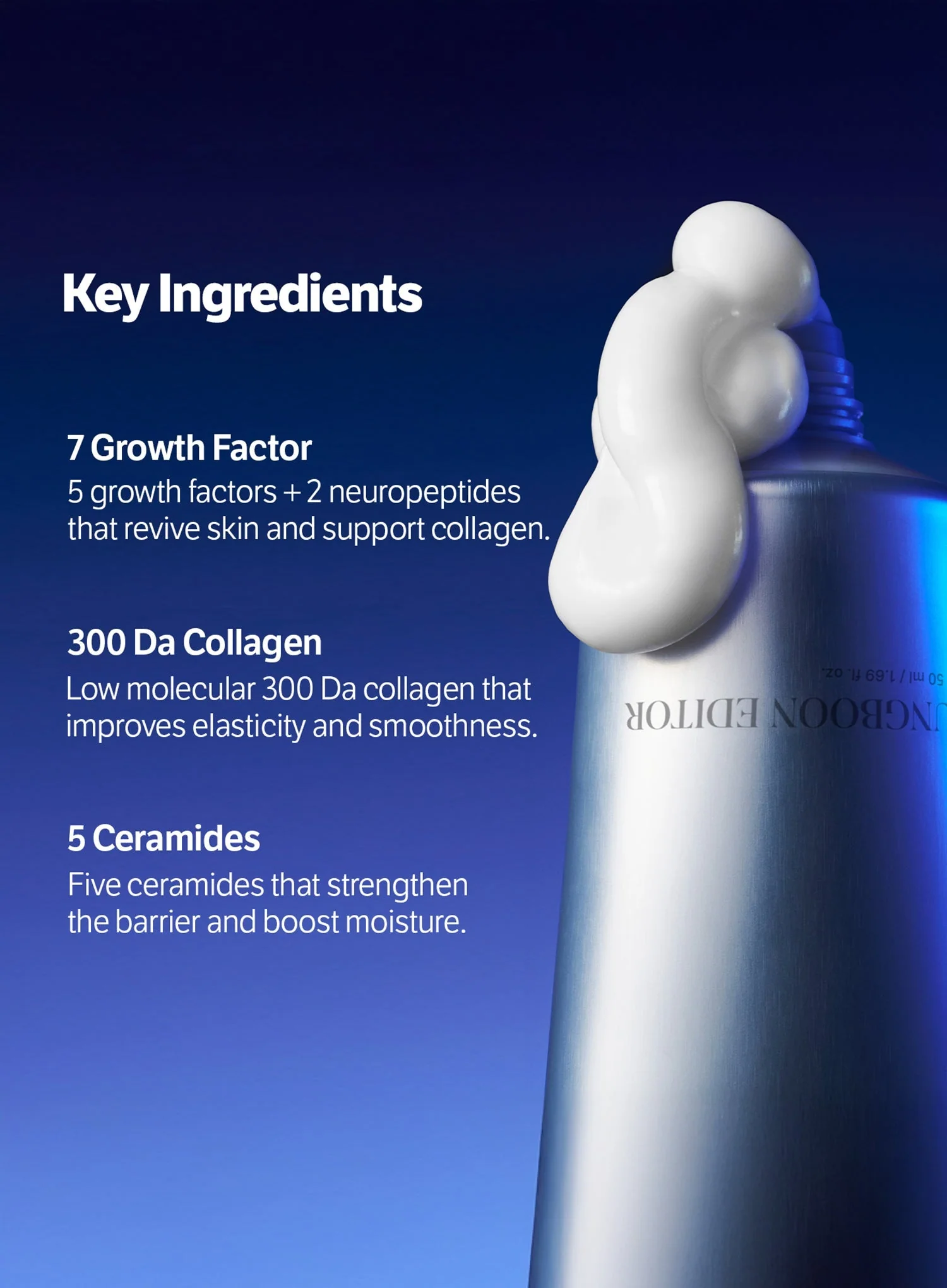 Deep Collagen 7GF Ceramide Advanced Barrier Night Cream (50ml) - Image 3