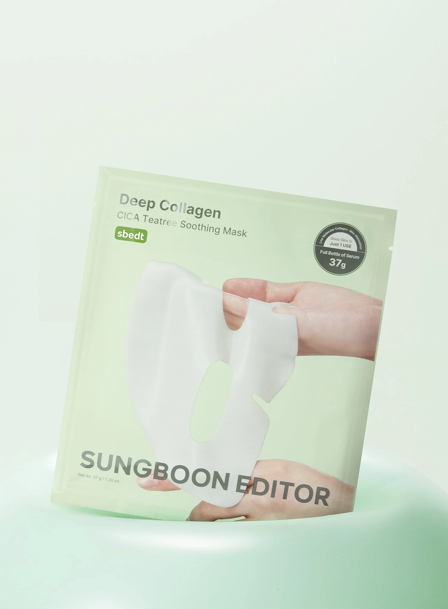 Deep Collagen Cica Teatree Soothing Mask (37g, 1ea) - Image 3