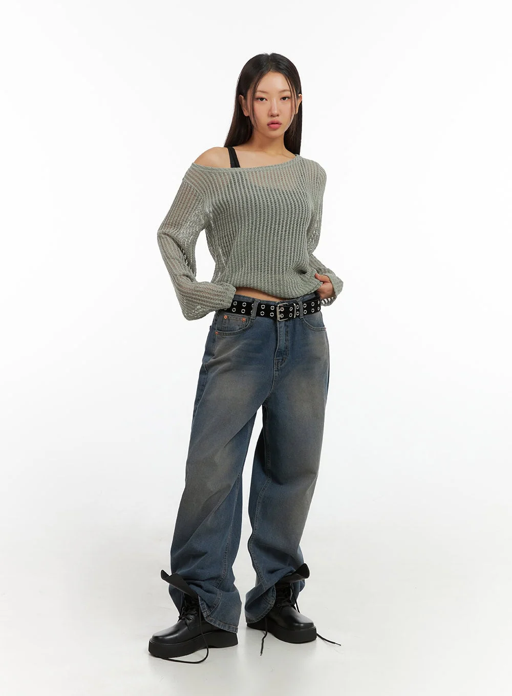 Delia Vintage Washed Jeans IS402 - Image 4