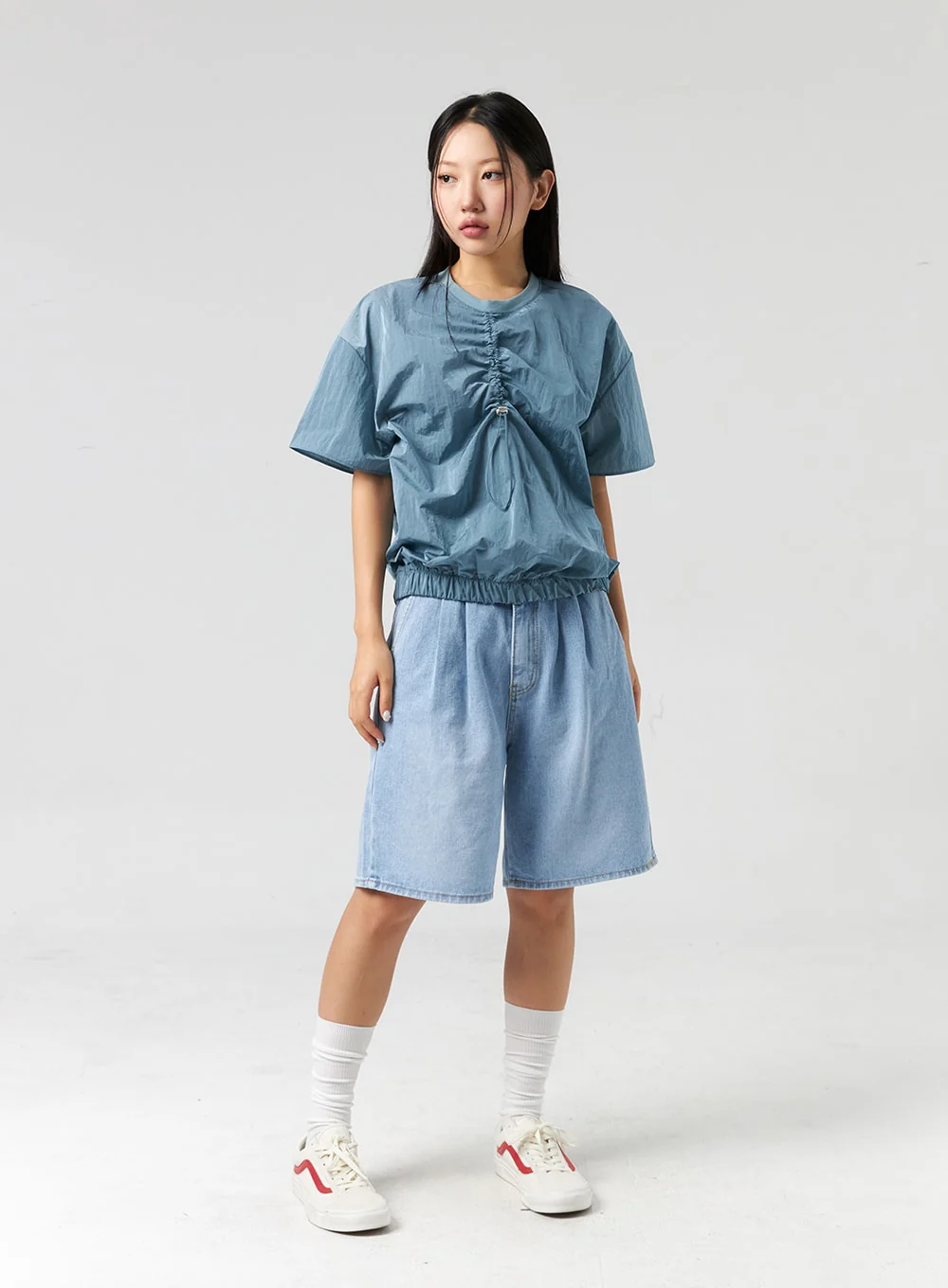 Denim Bermuda Shorts CL326 - Image 10