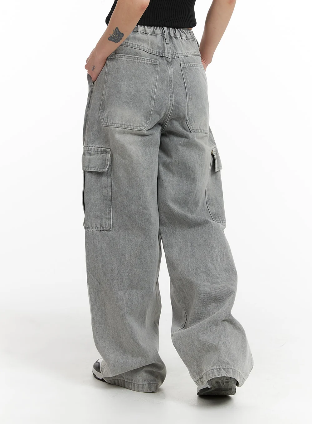 Denim Cargo Pants IF426 - Image 5