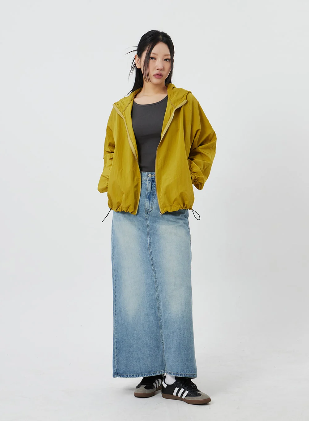 Denim Maxi Skirt CF324 - Image 7