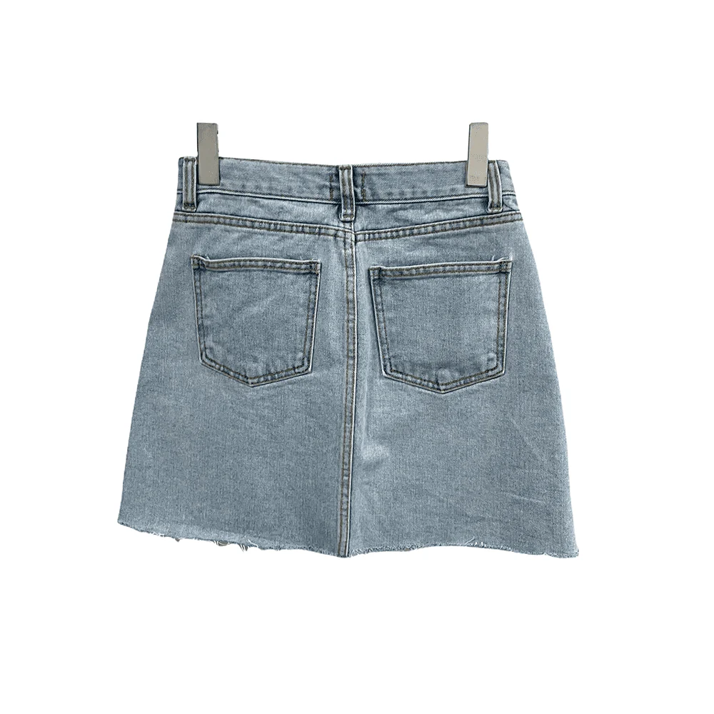 Denim Mini Skirt J28 - Image 18
