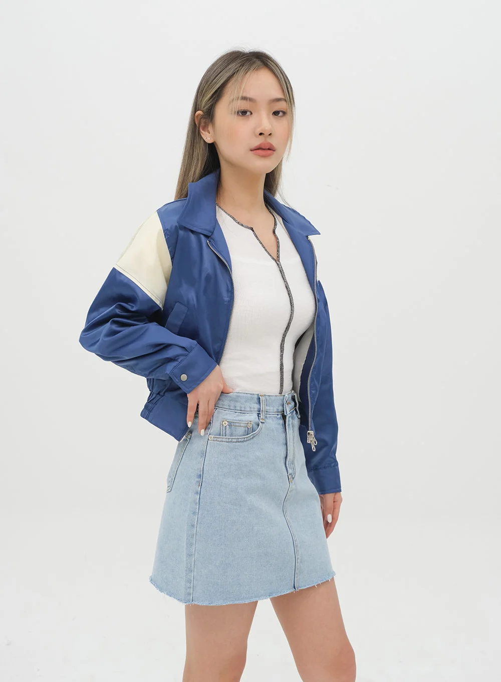 Denim Mini Skirt J28 - Image 7