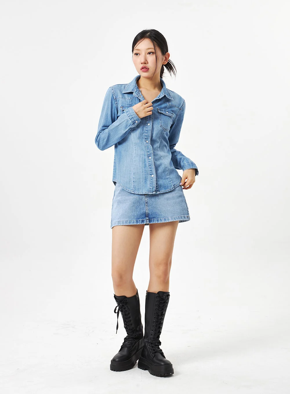 Denim Shirt CA317 - Image 8