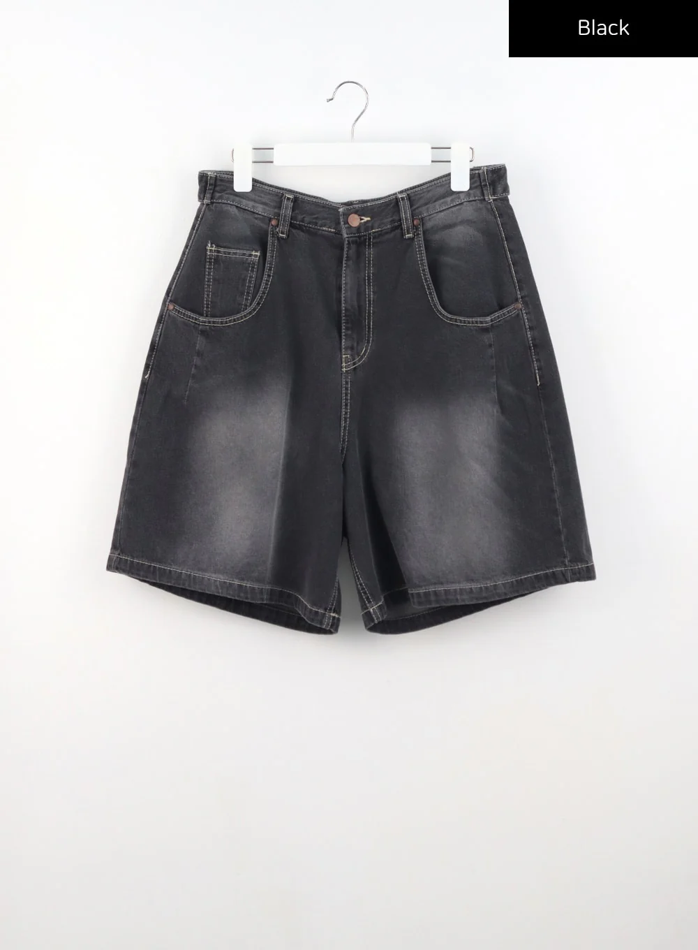 Denim Wide Bermuda Pants CU316 - Image 14