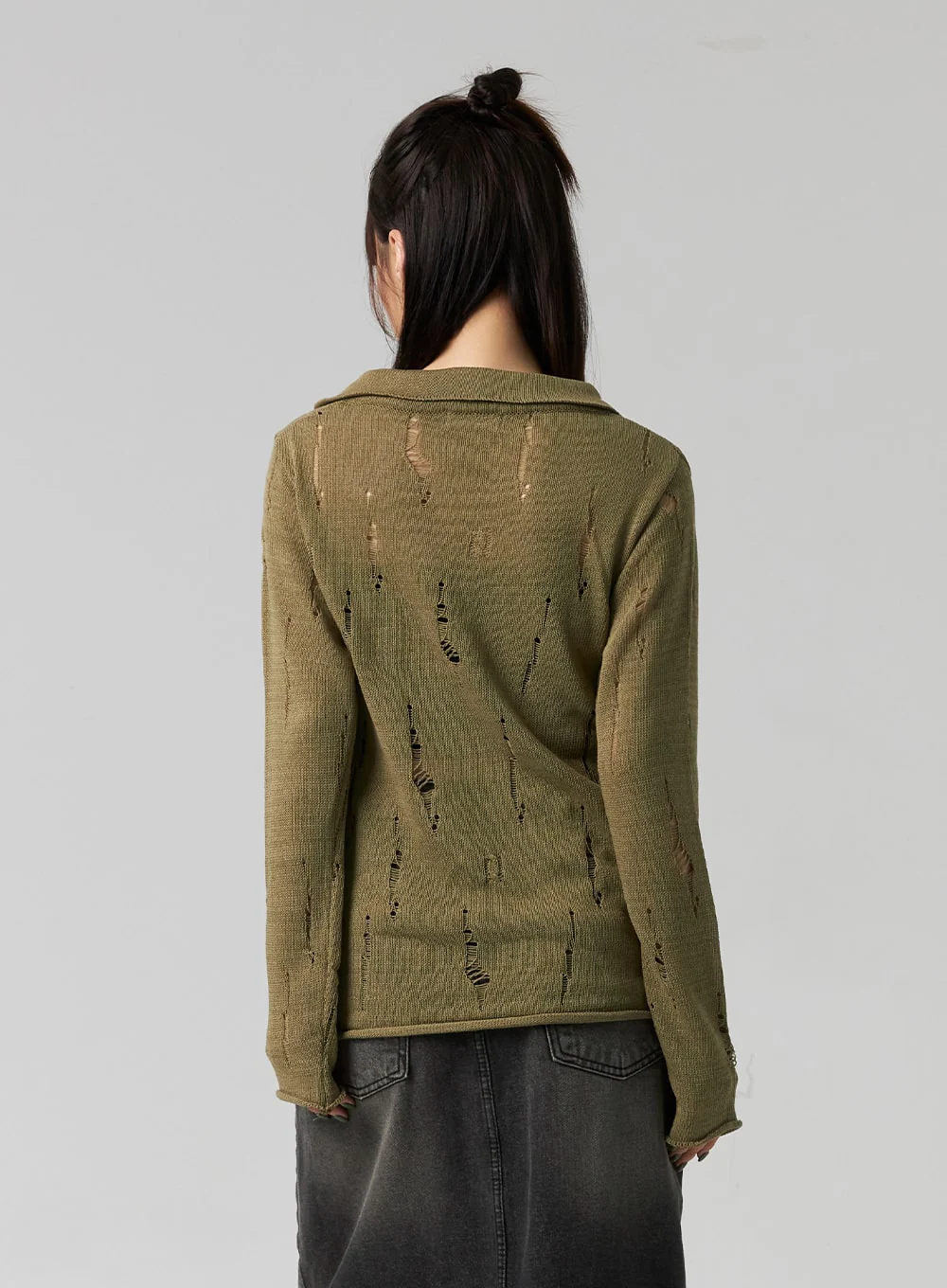 Destroyed Acrylic Collar Top CG331 - Image 5
