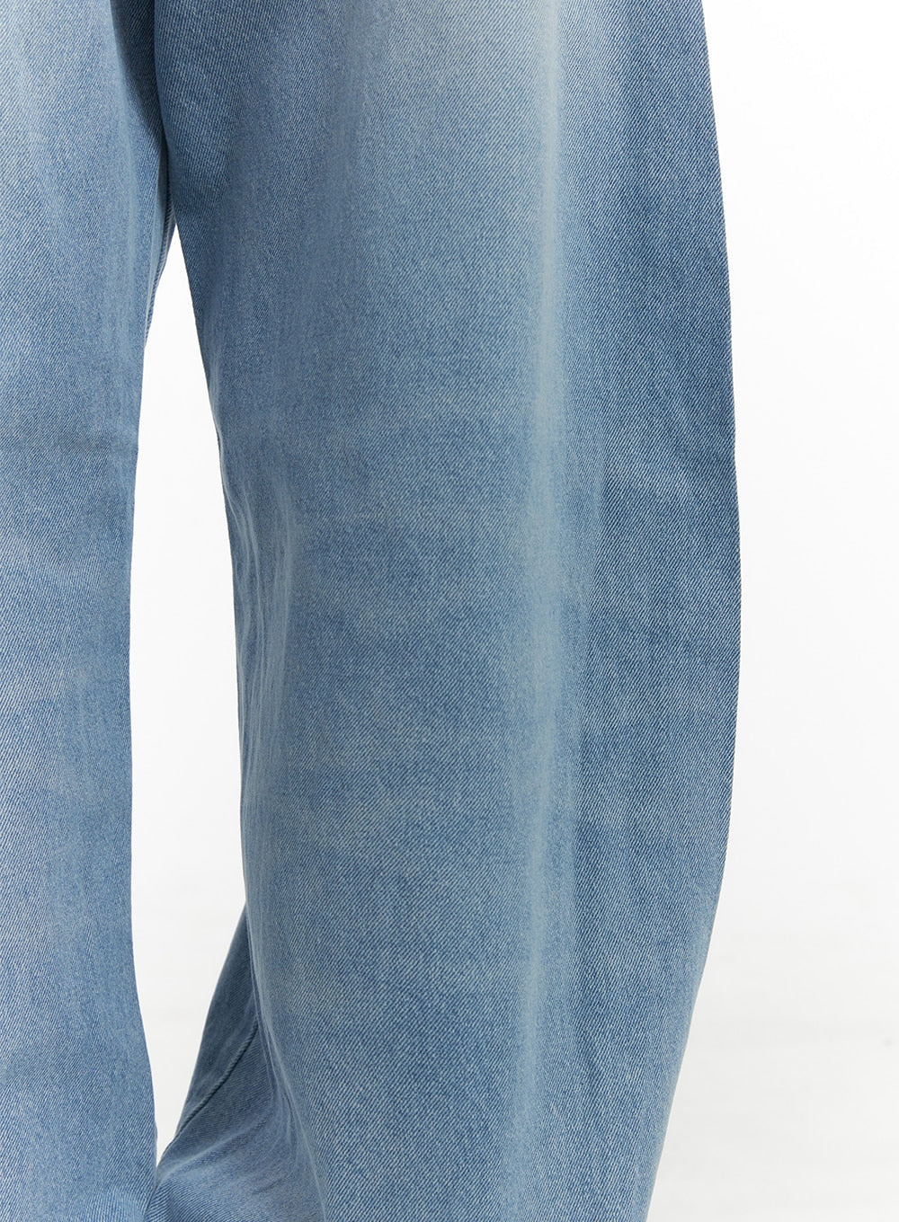 Distressed Hem Washed Wide Jeans CM419 - Image 5