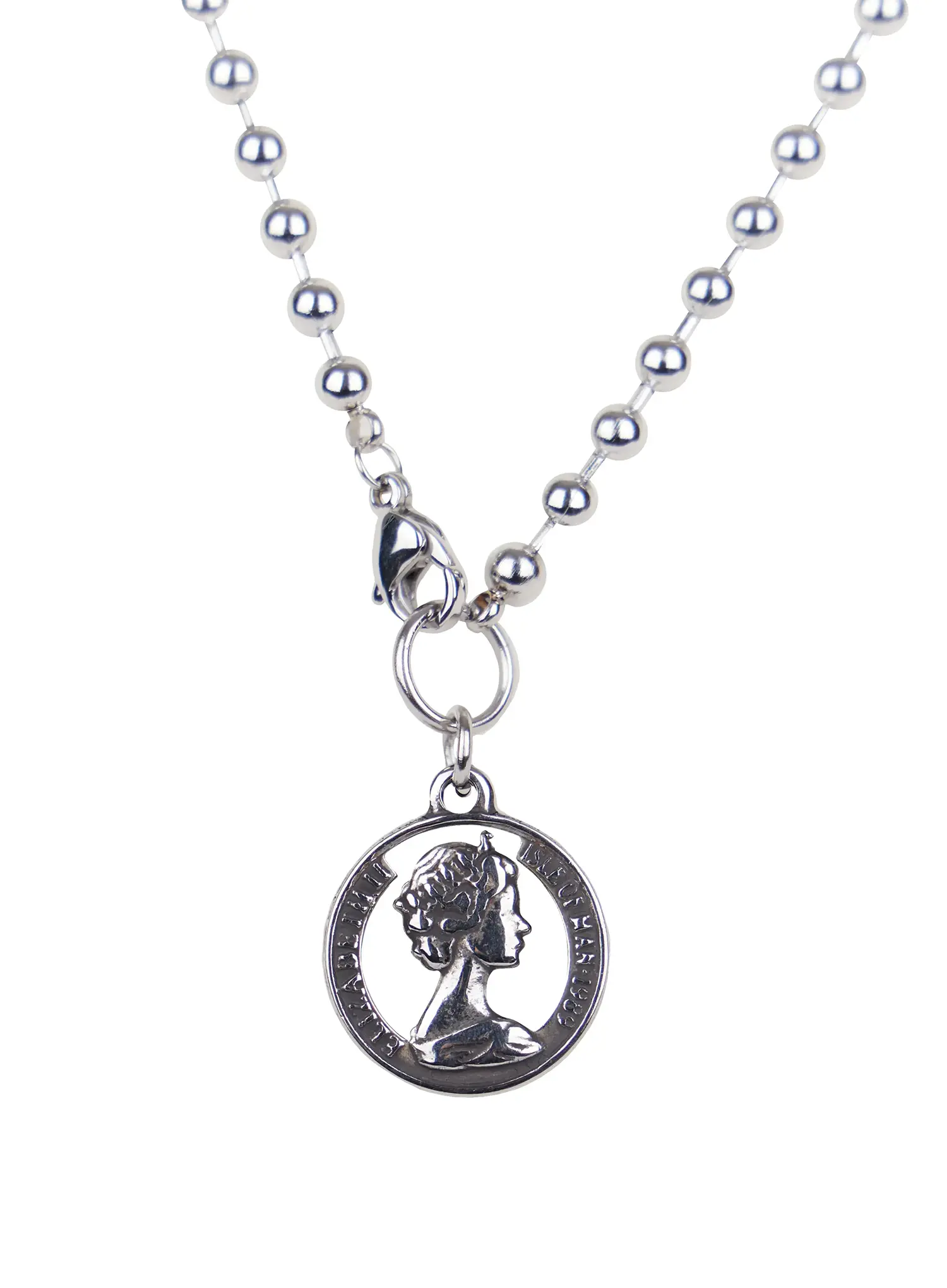 Double Layer Charm Necklace IN510 - Image 5