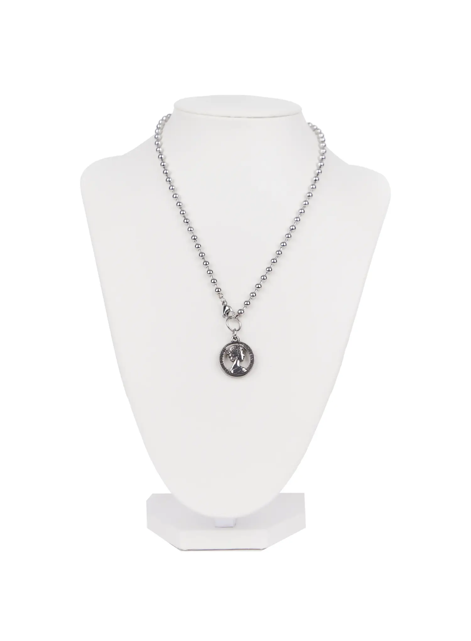 Double Layer Charm Necklace IN510 - Image 6