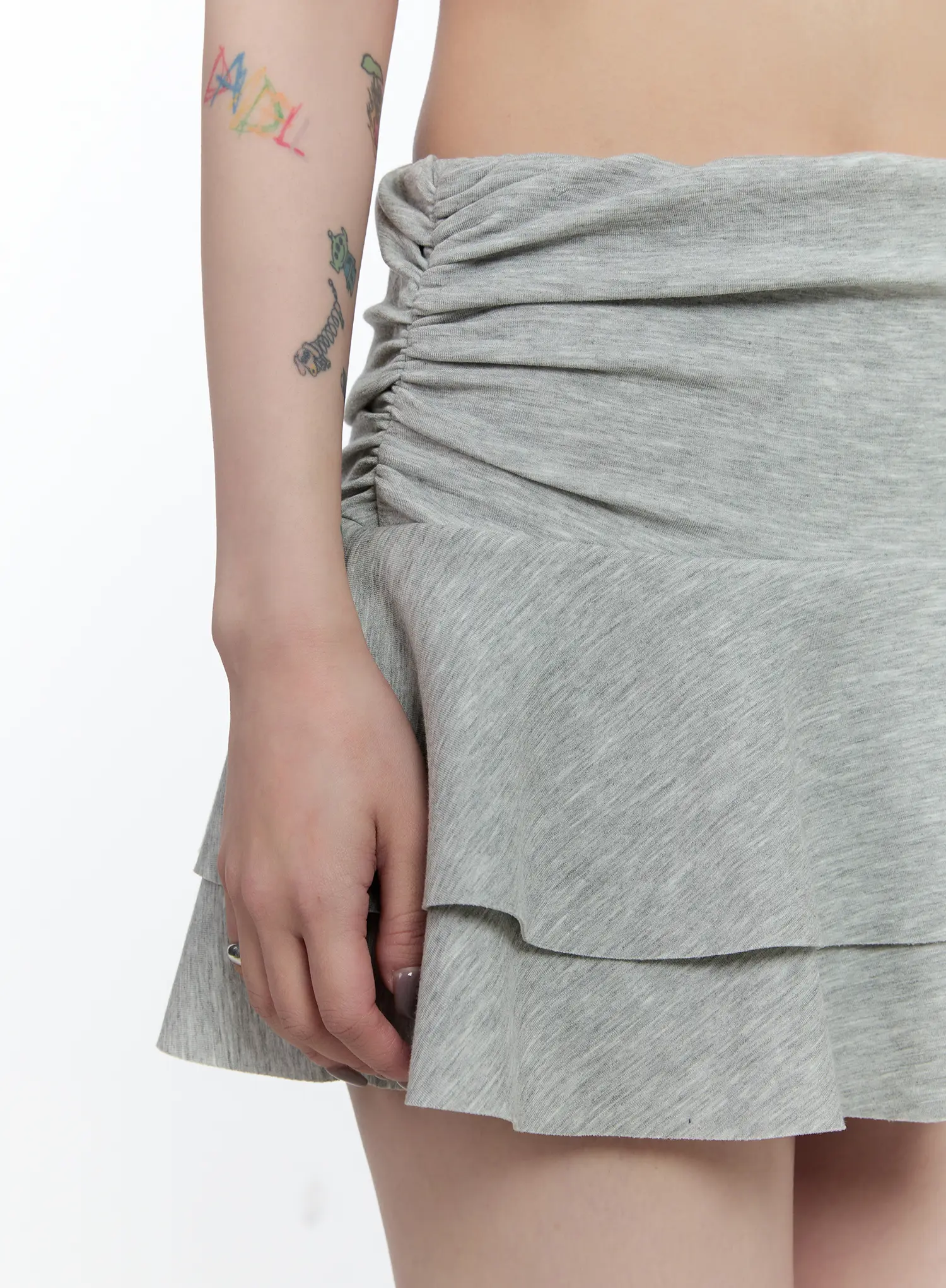 Double Layer Ruffle Mini Skirt CN517 - Image 9