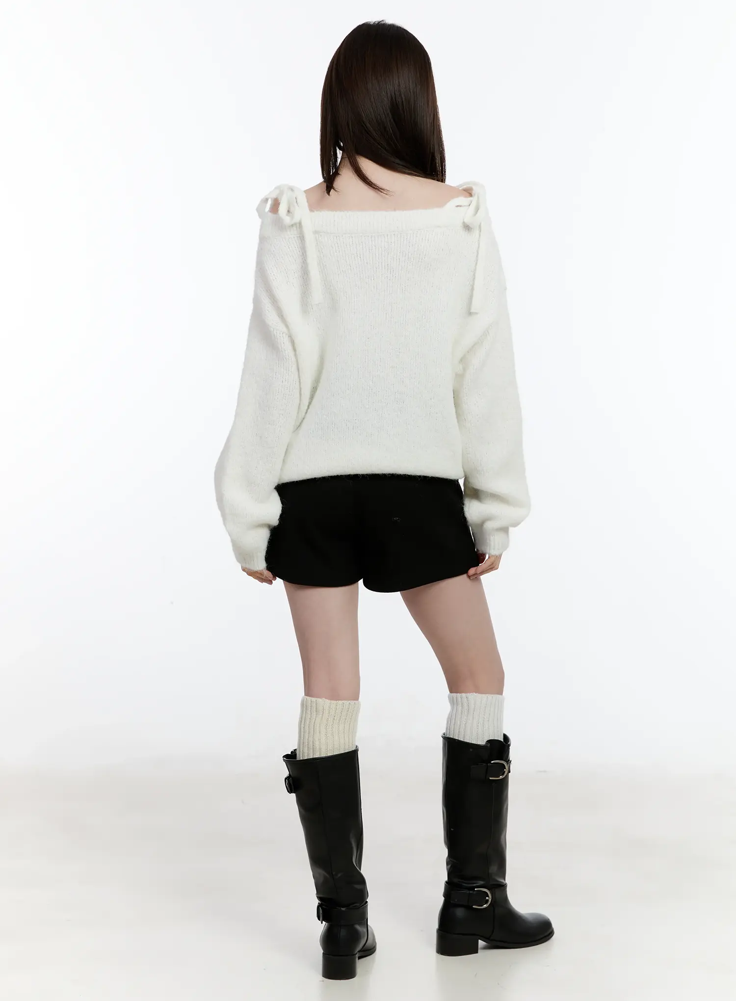 Double Strap Off-Shoulder Knit Top ID510 - Image 7