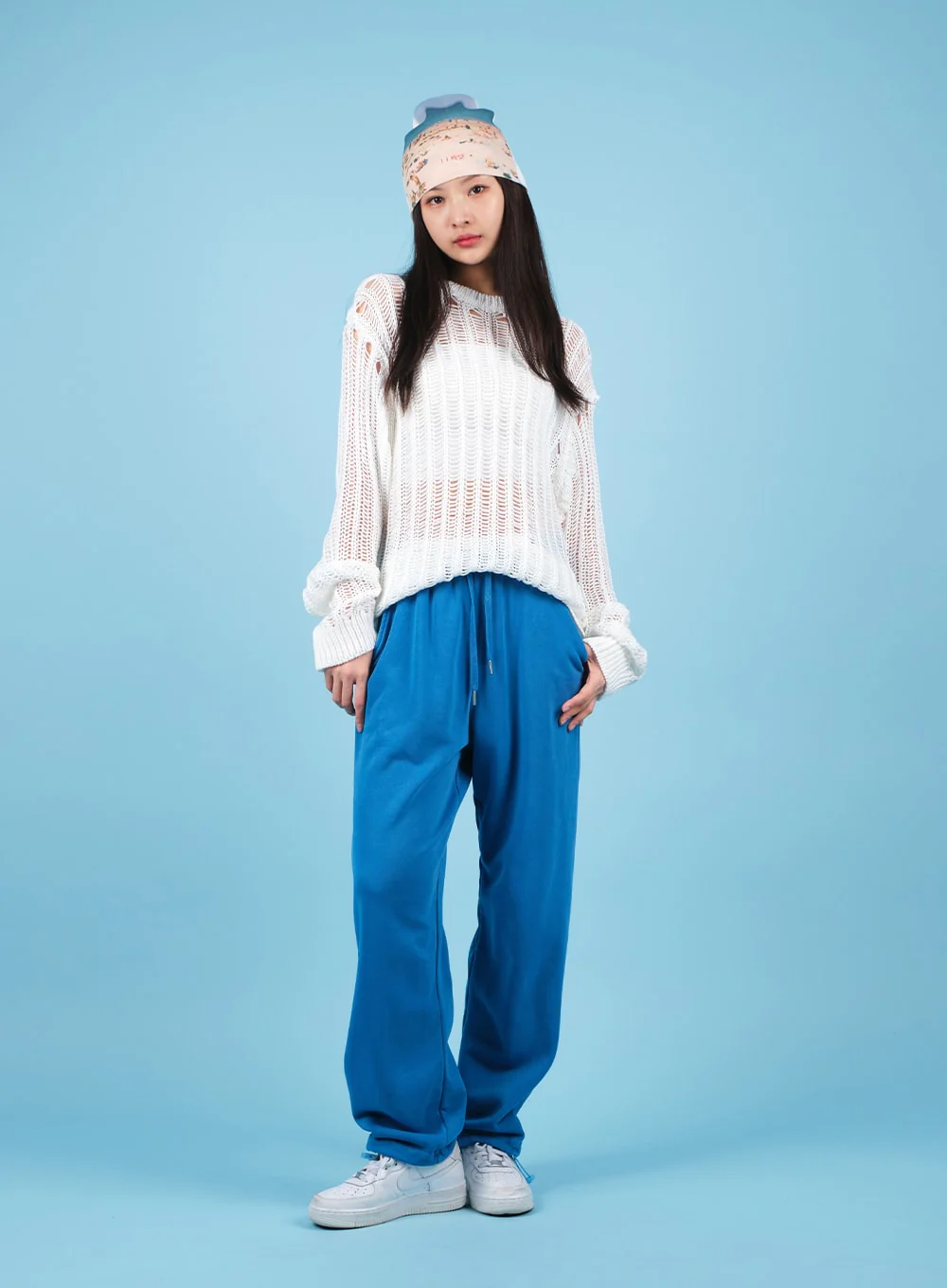 Drawstring Waist Banded Sweat Pants CAO13 - Image 5