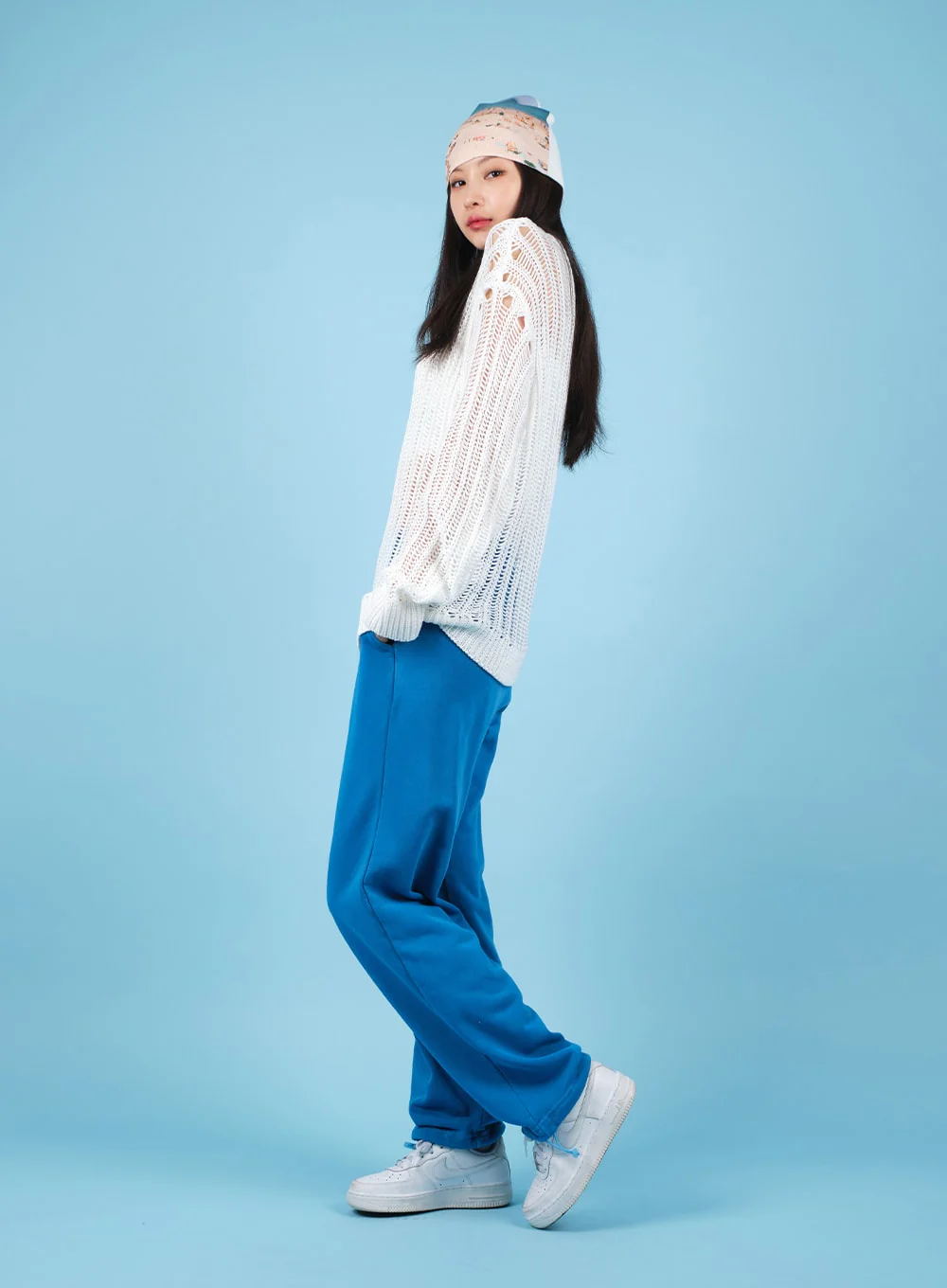 Drawstring Waist Banded Sweat Pants CAO13 - Image 6