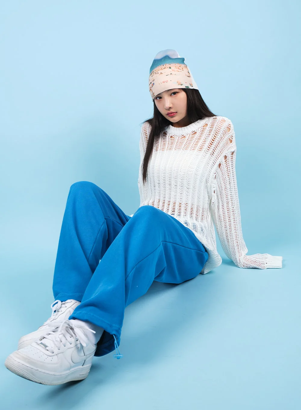 Drawstring Waist Banded Sweat Pants CAO13 - Image 8