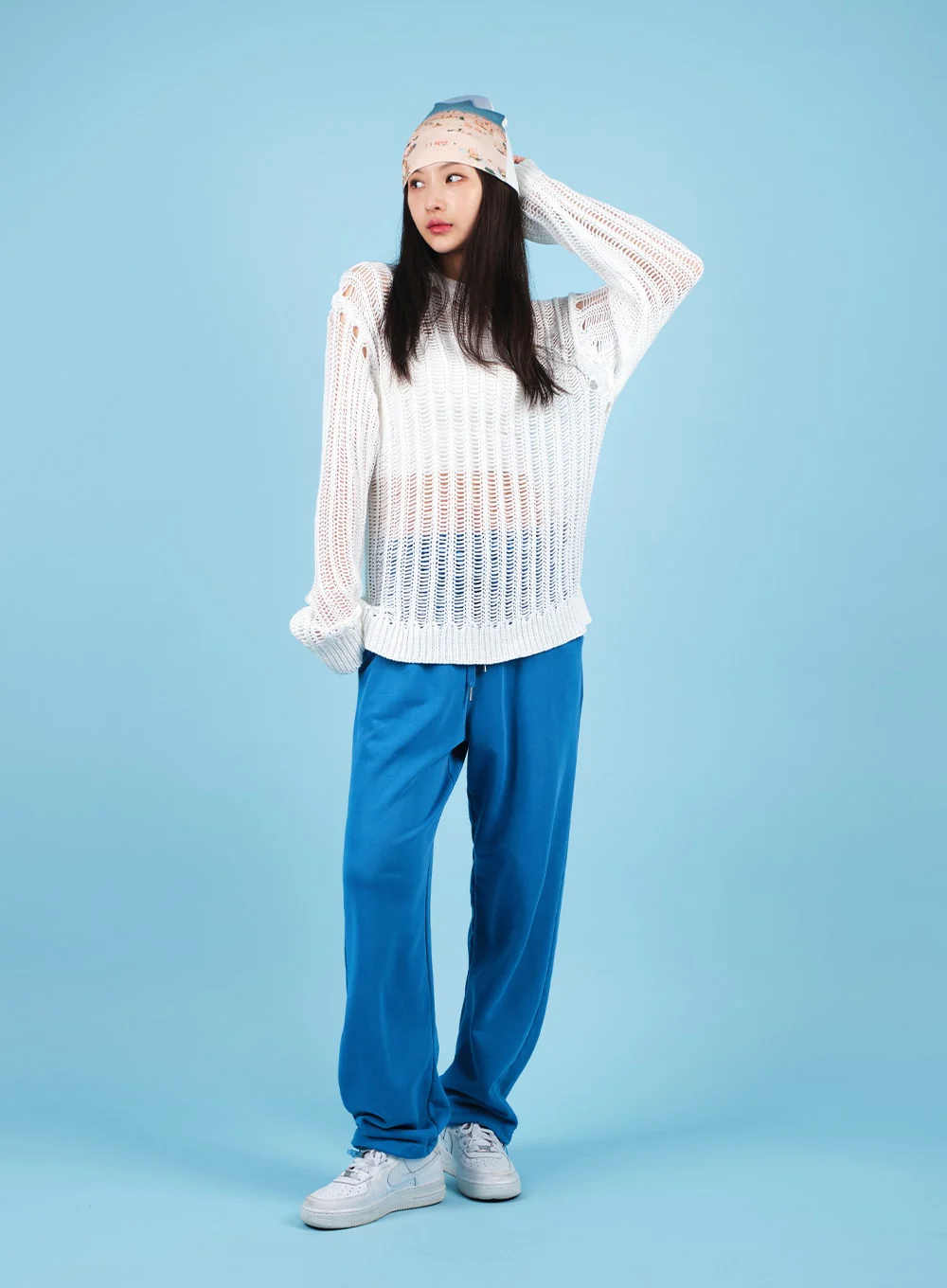 Drawstring Waist Banded Sweat Pants CAO13 - Image 9