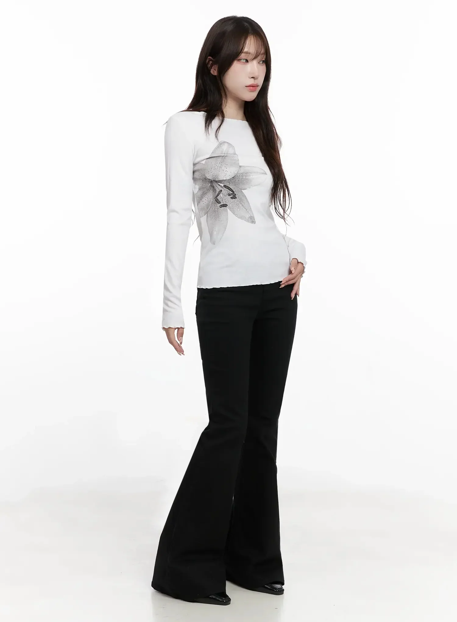 Dream Chic Black Flare Jeans IN514 - Image 3