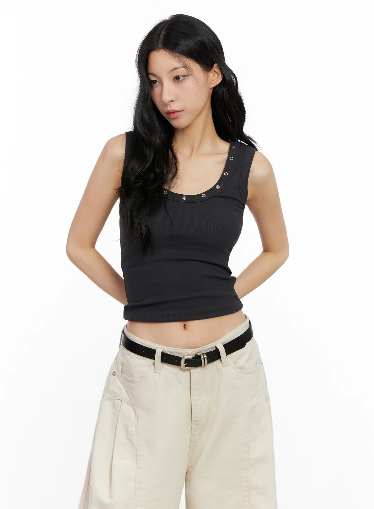 Edgy Eyelet Tank Top IG508 - Image 17
