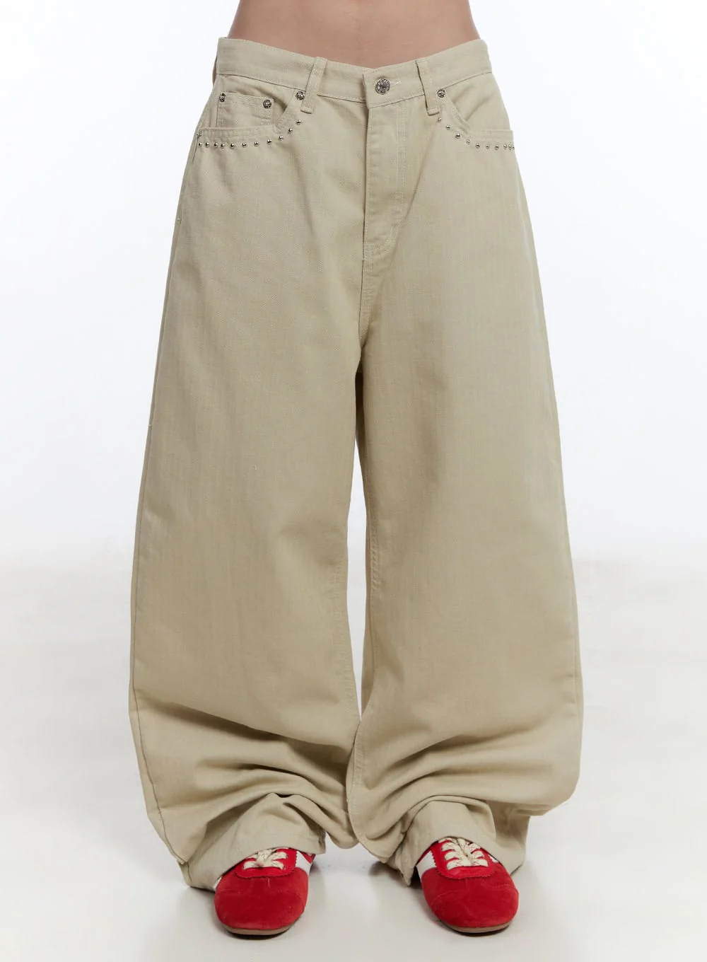 Edgy Pocket Wide-Leg Pants CU502