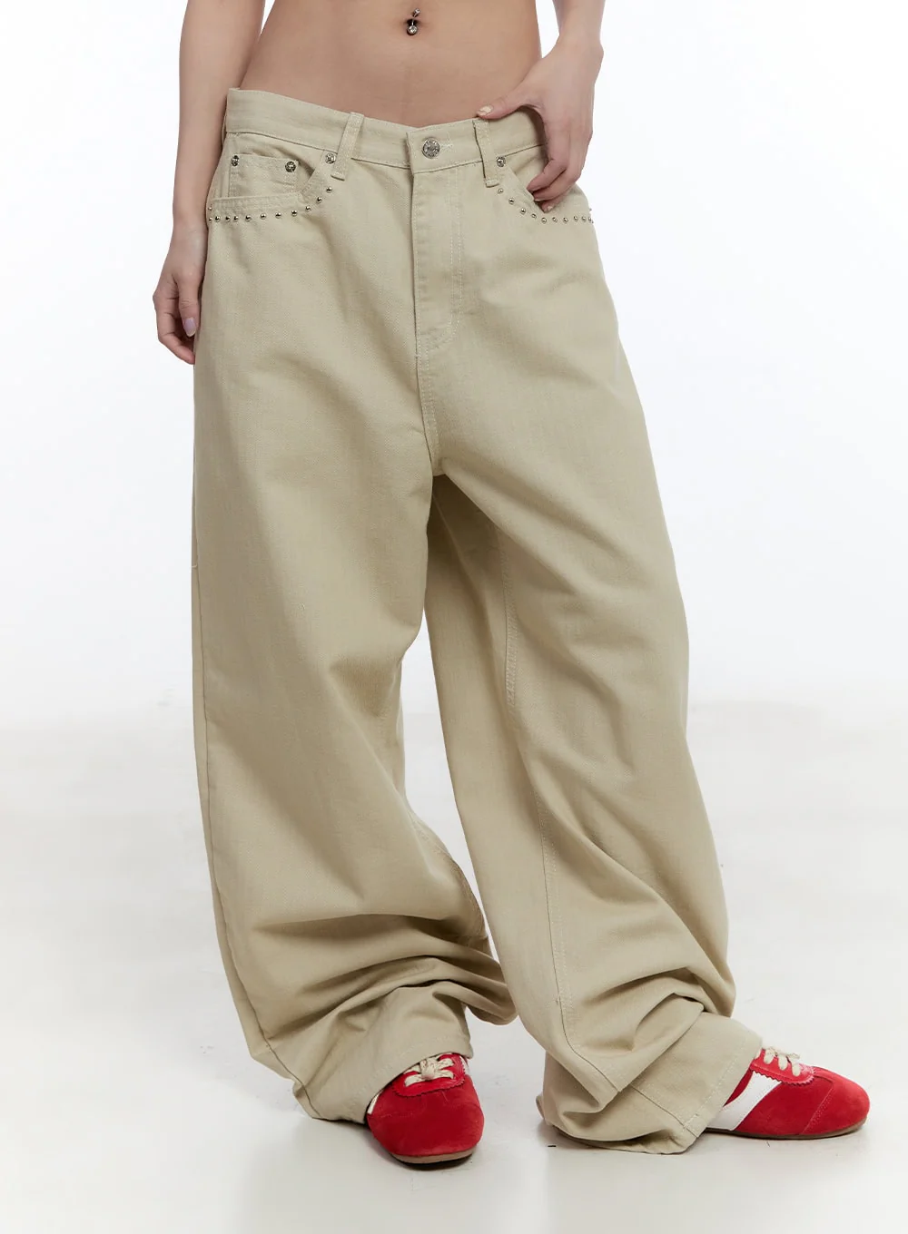 Edgy Pocket Wide-Leg Pants CU502 - Image 10