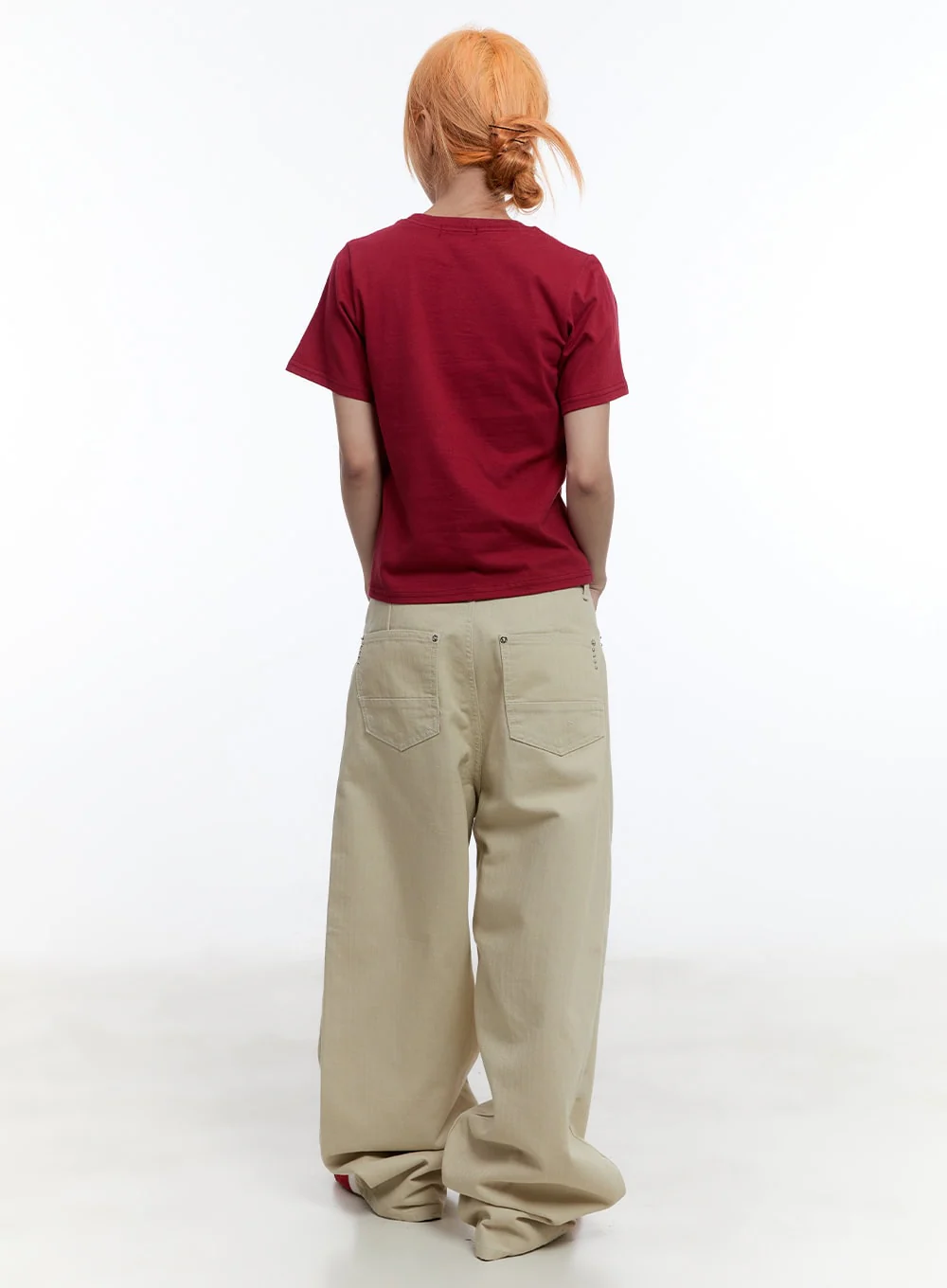 Edgy Pocket Wide-Leg Pants CU502 - Image 4