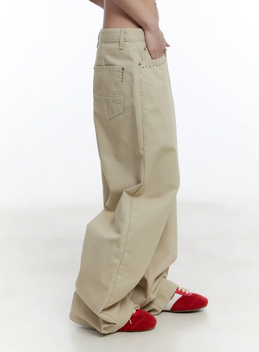 Edgy Pocket Wide-Leg Pants CU502 - Image 6