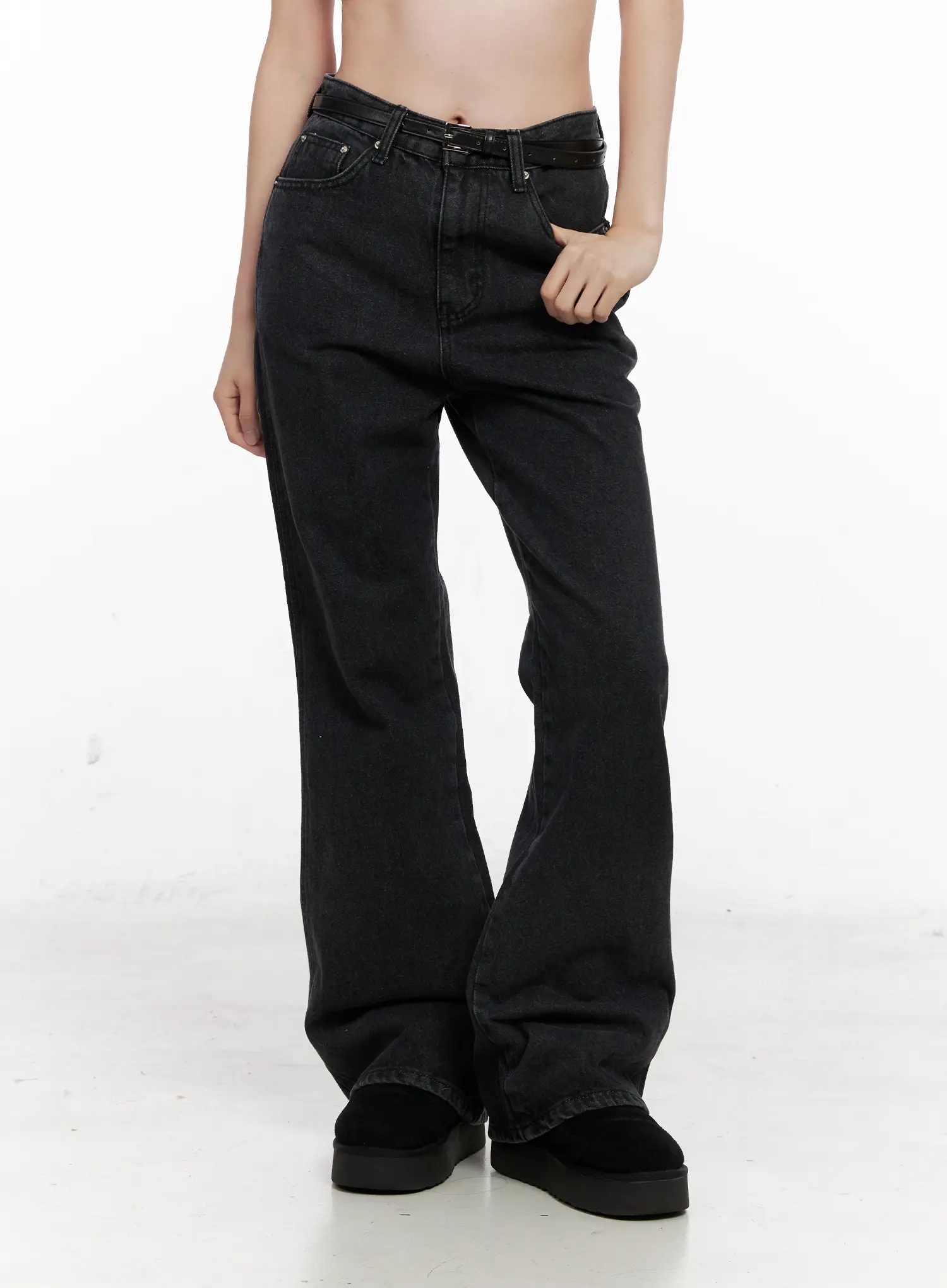Eileen Belted Flare Jeans CN504 - Image 8