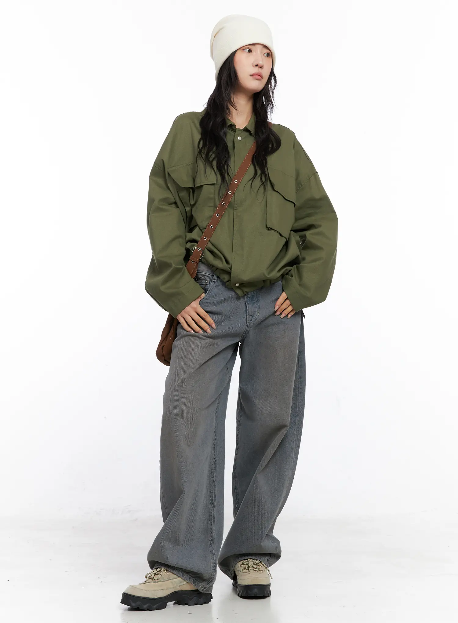 Elaina Vintage-Washed Baggy Jeans CC1809 - Image 2