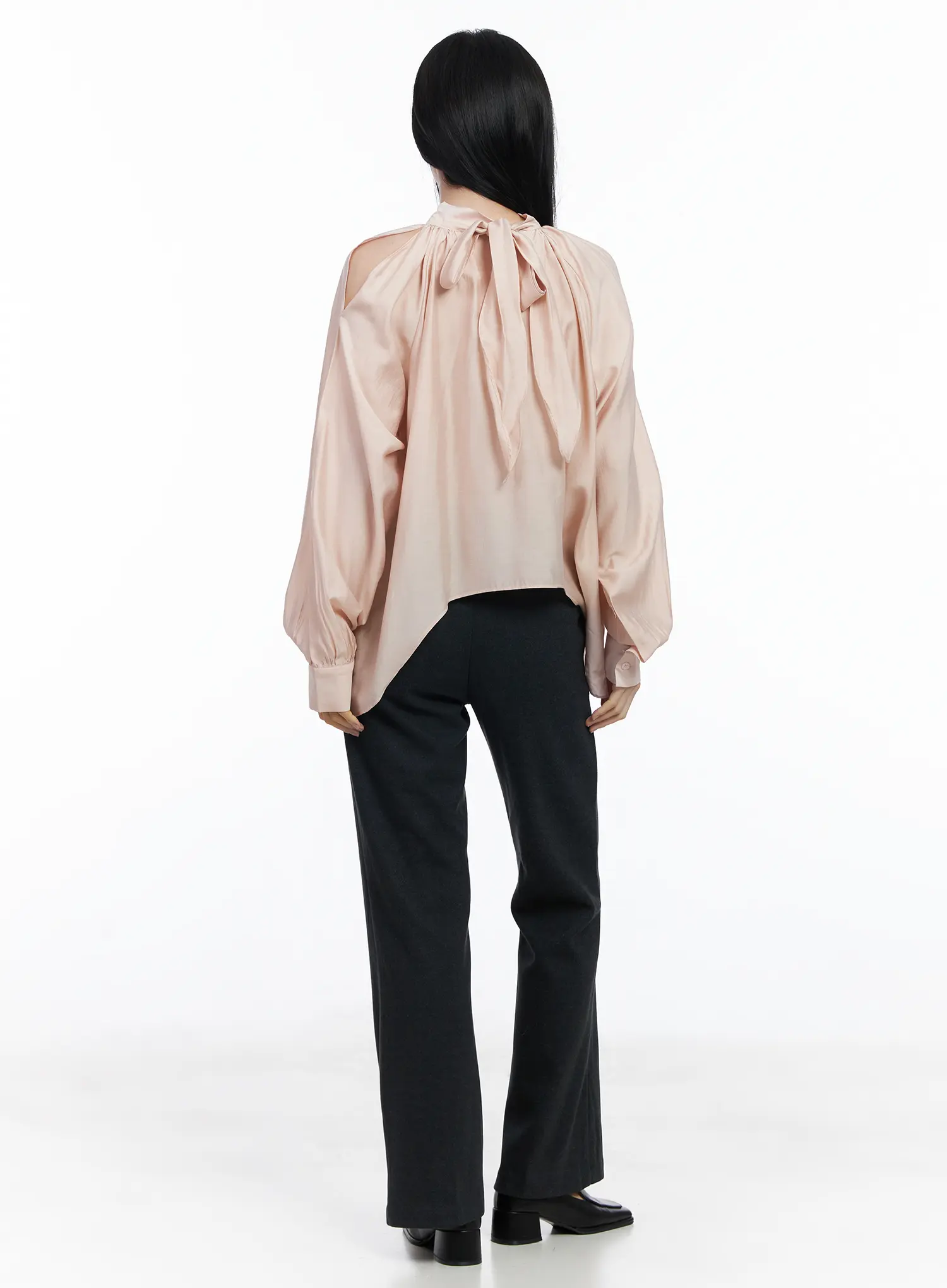 Elastic Waist Straight Slacks CJ519 - Image 7