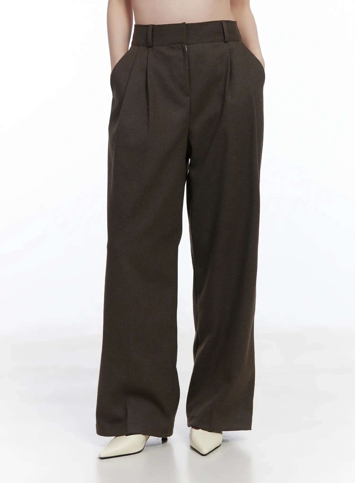 Elastic Waistband Wide-Leg Trousers CJ506 - Image 10