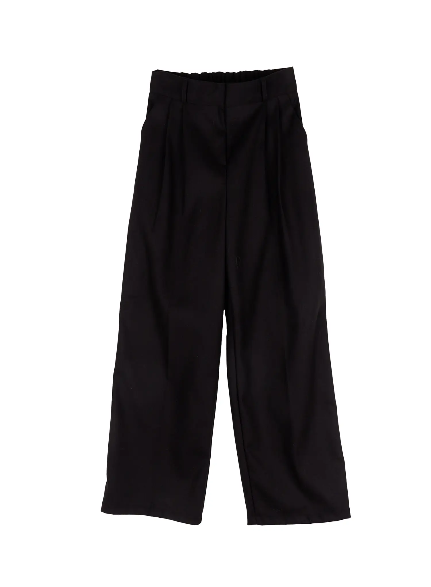 Elastic Waistband Wide-Leg Trousers CJ506 - Image 11