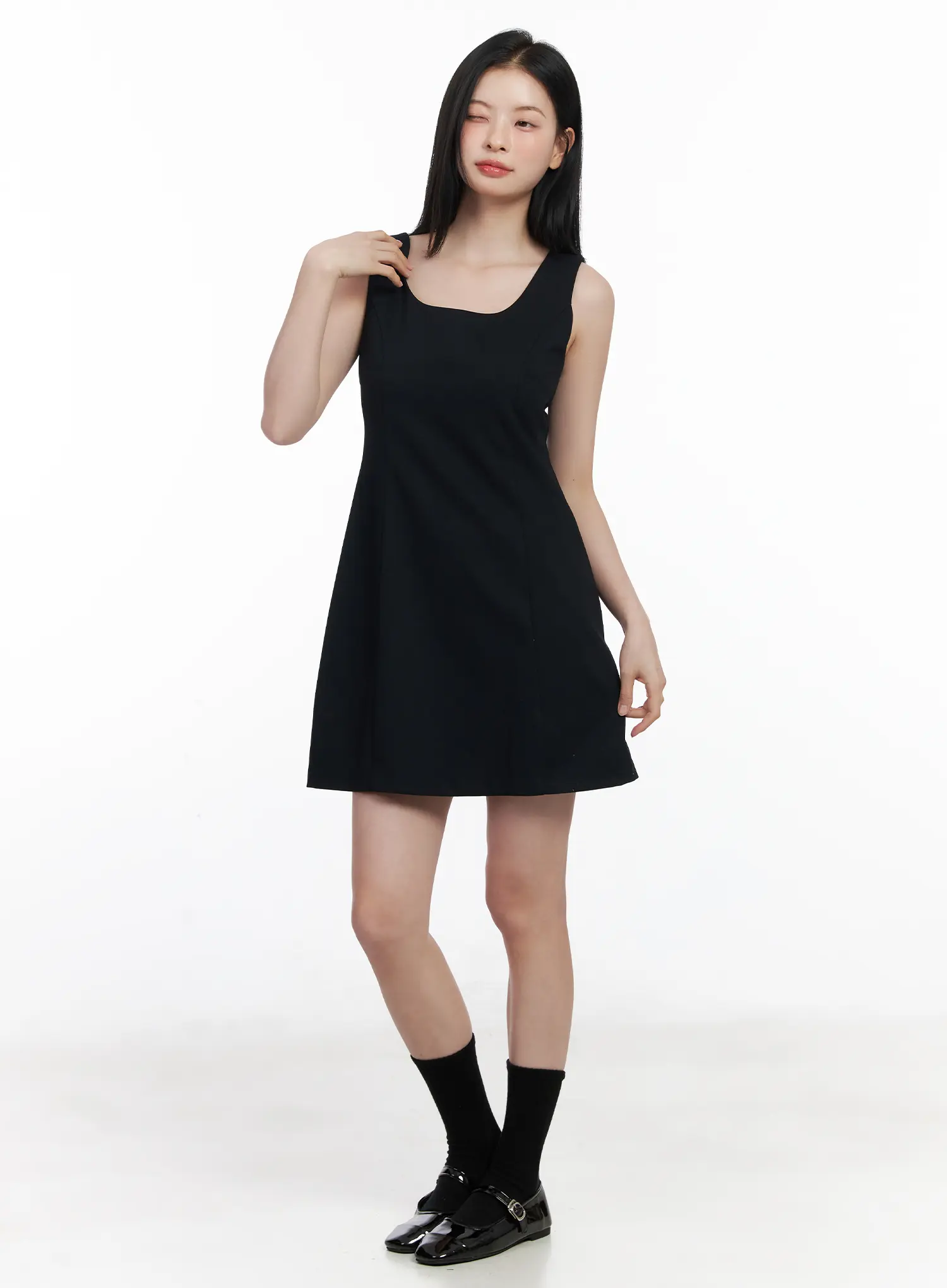 Elegant A-Line Mini Dress CJ519 - Image 12