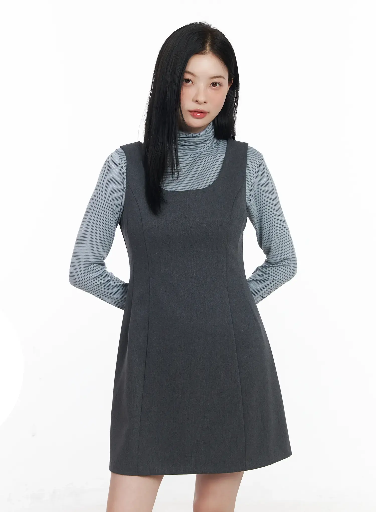 Elegant A-Line Mini Dress CJ519 - Image 3