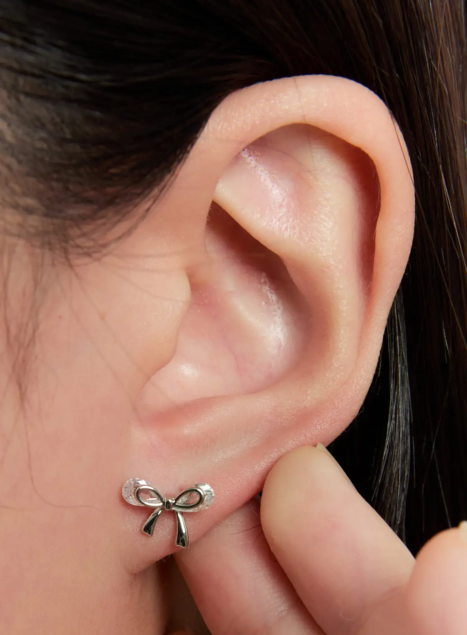 Elegant Bow Stud Earrings IN528 - Image 2