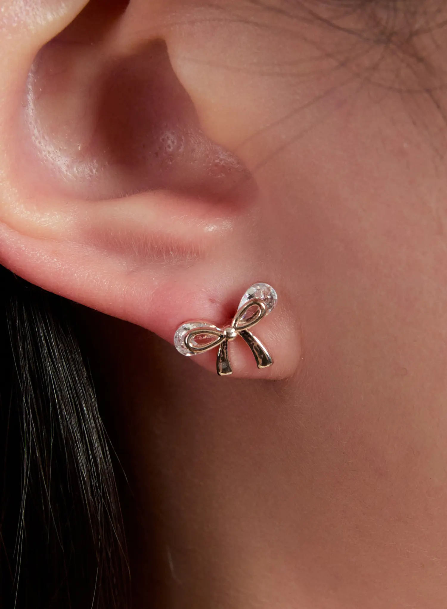 Elegant Bow Stud Earrings IN528 - Image 5