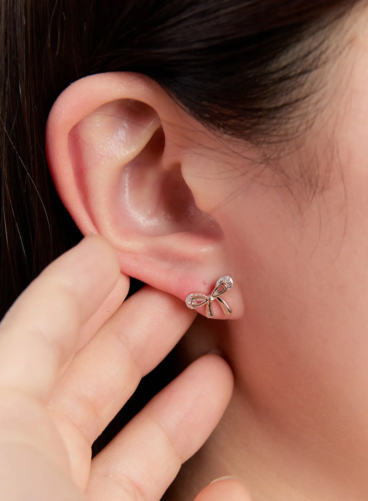 Elegant Bow Stud Earrings IN528 - Image 6
