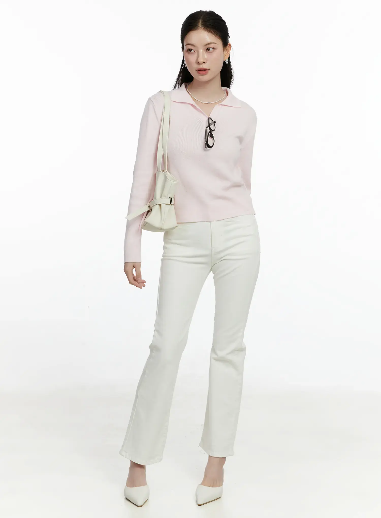 Elegant Collar Knit Top F502 - Image 3