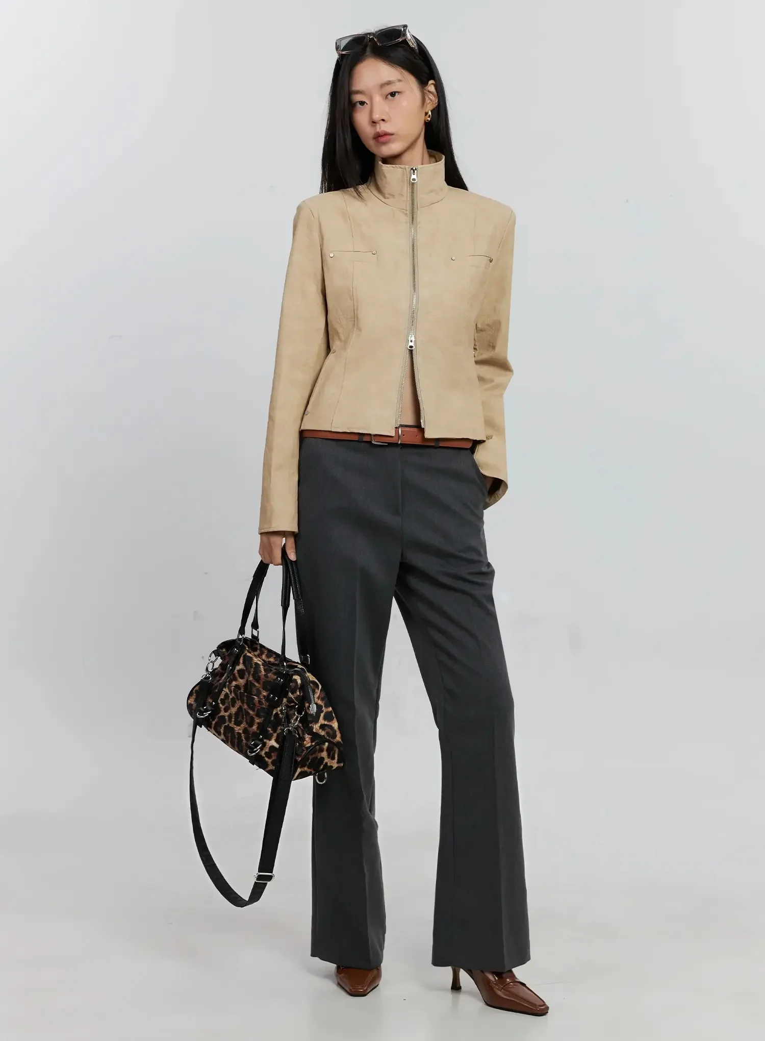 Elegant Flared Trousers IS516 - Image 3