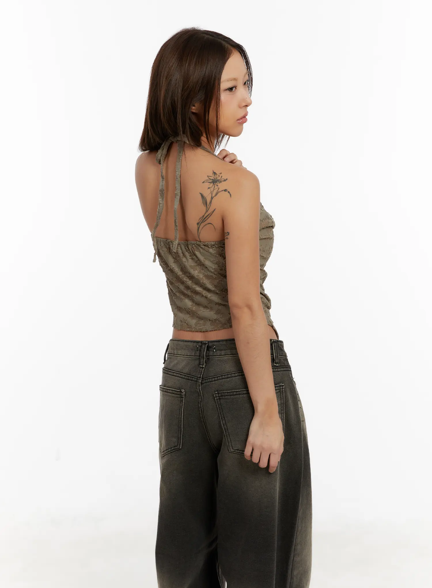 Elegant Lace Halter Sleeveless Blouse CD517 - Image 7