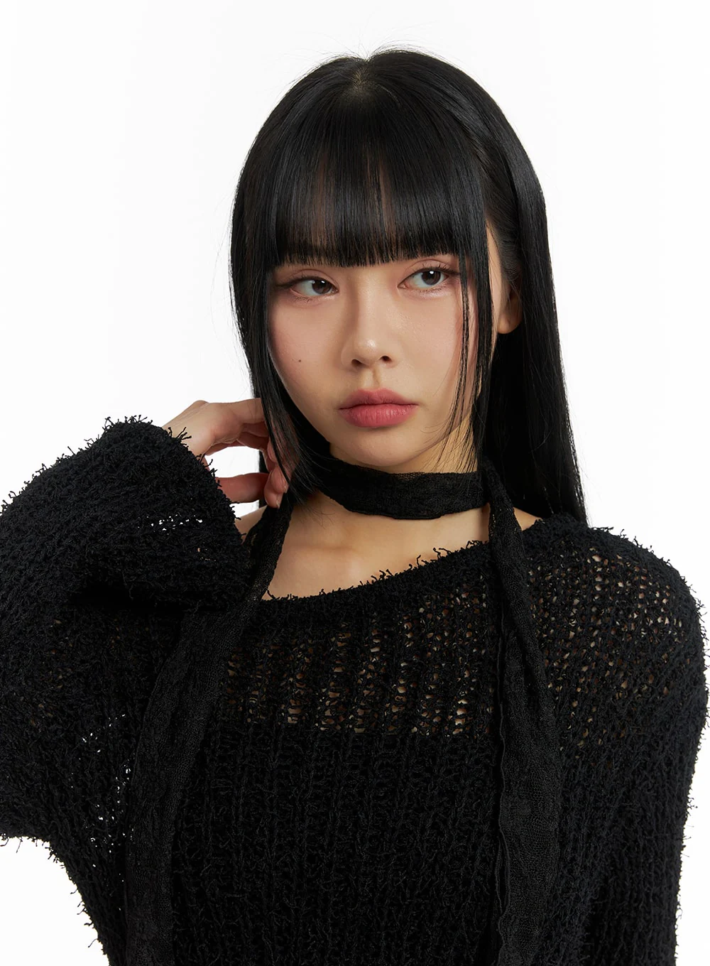 Elegant Laced Thin Scarf CM406 - Image 2