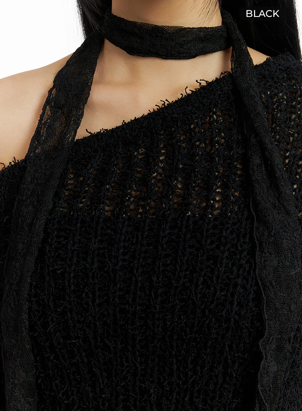 Elegant Laced Thin Scarf CM406 - Image 5