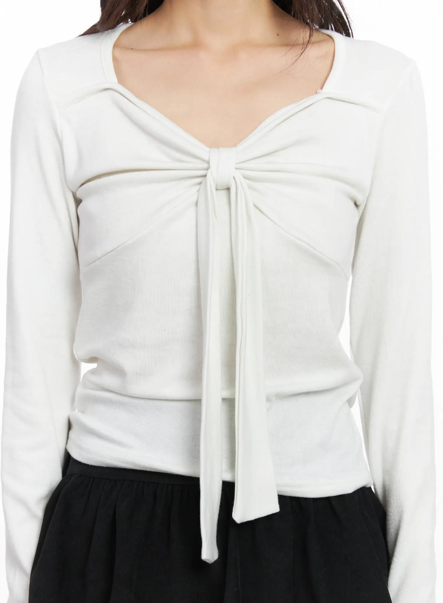 Elegant Ribbon Long Sleeve Blouse CD531 - Image 5