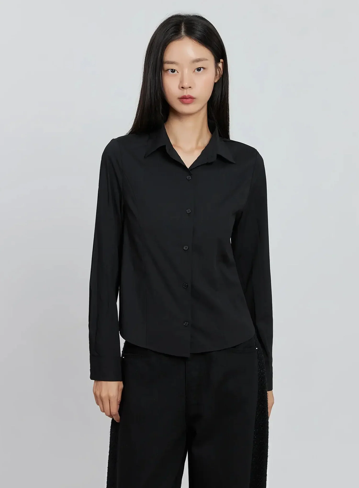 Elegant White Slim Blouse IO530 - Image 10