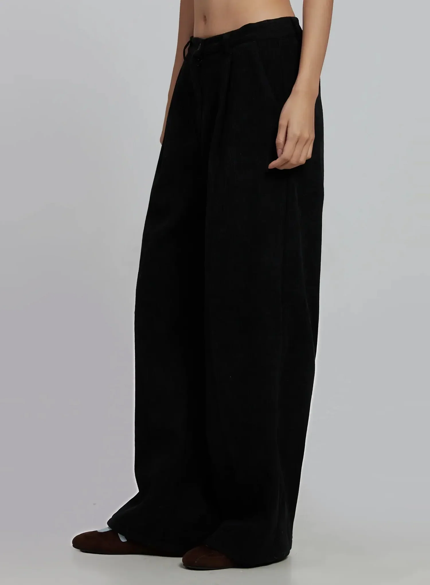 Elegant Wide Leg Corduroy Pants IM520 - Image 10