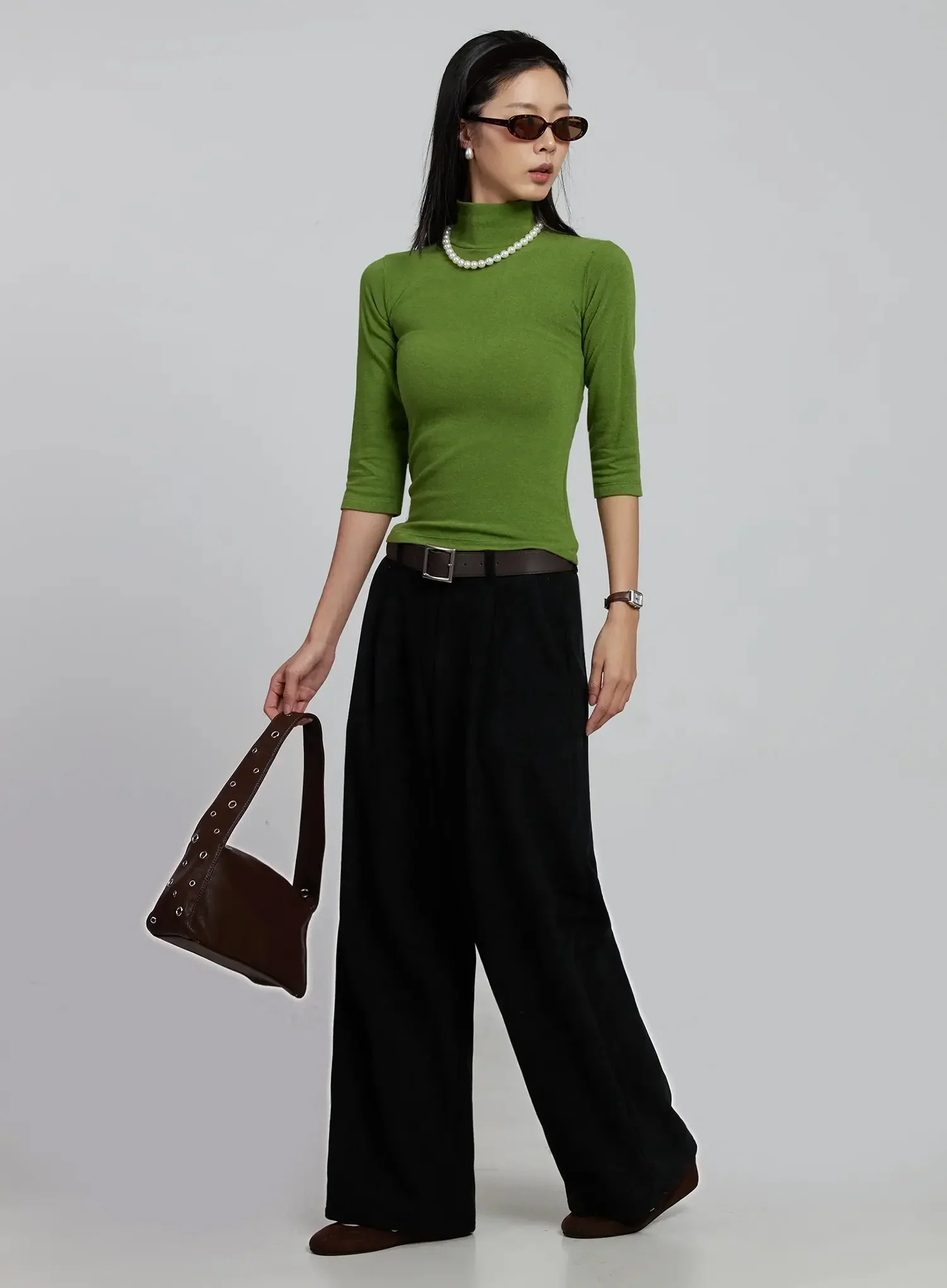 Elegant Wide Leg Corduroy Pants IM520 - Image 3