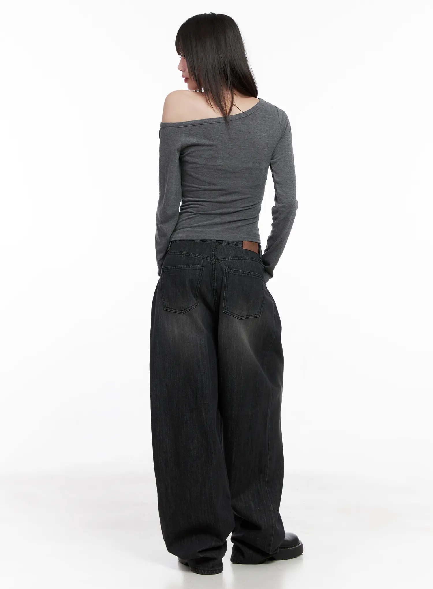 Elen Pintuck Baggy Jeans CG519 - Image 5