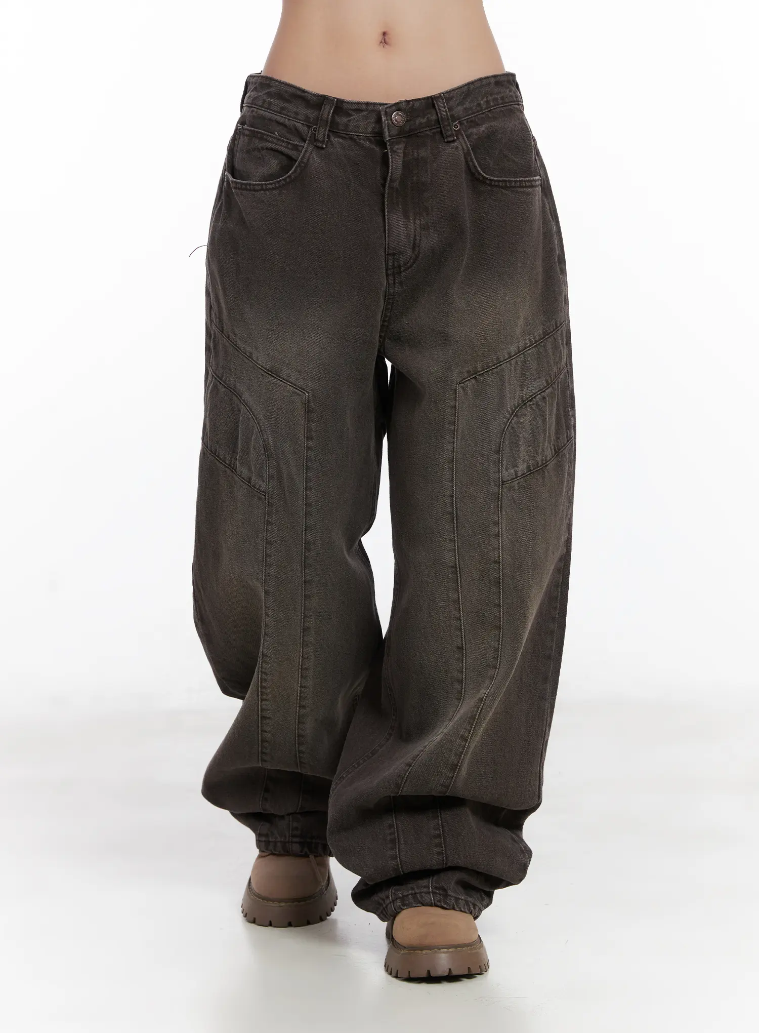 Elia Washed Baggy Jeans CN528 - Image 9