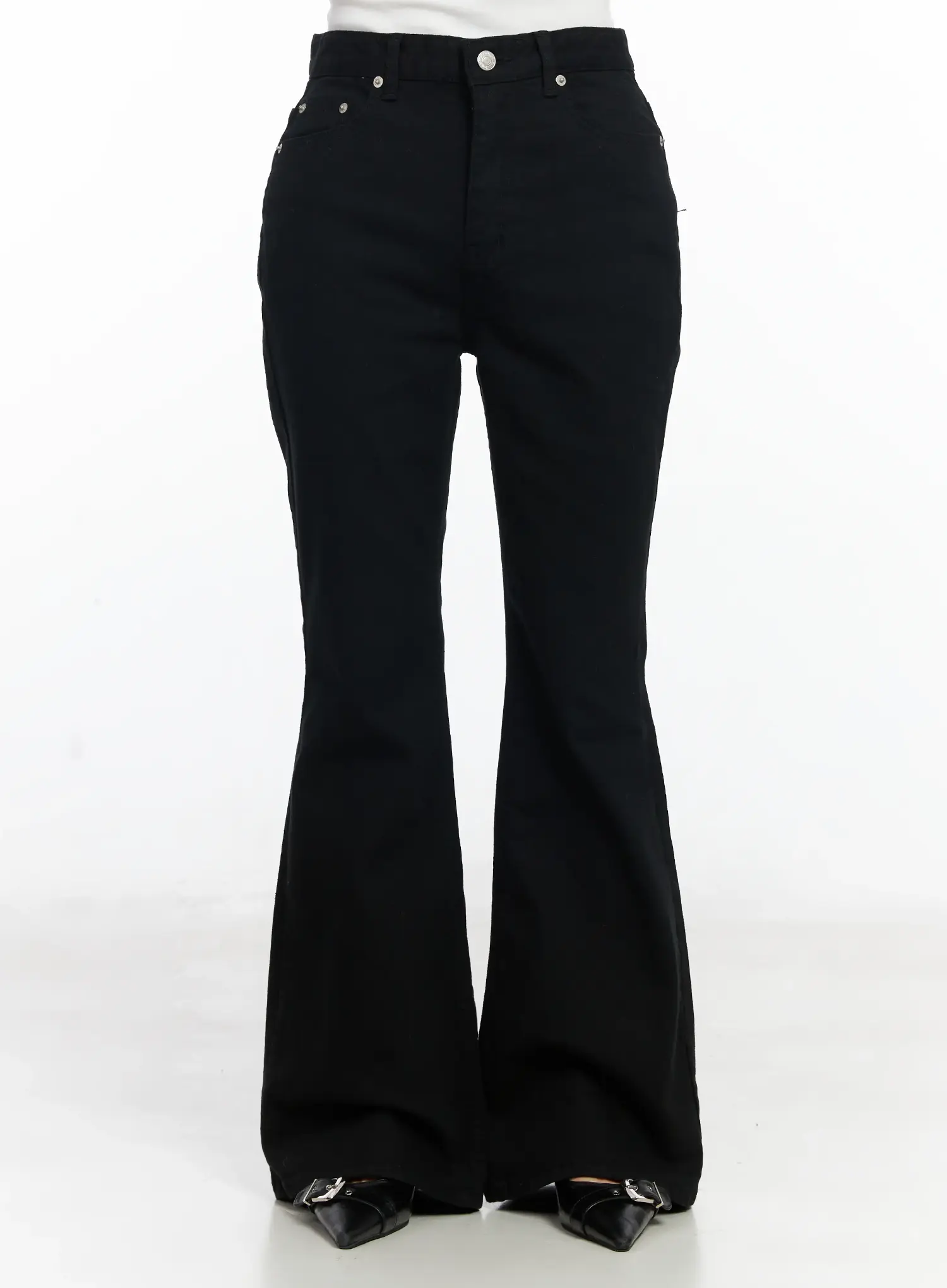 Ellis High-Waist Bootcut Jeans IJ529